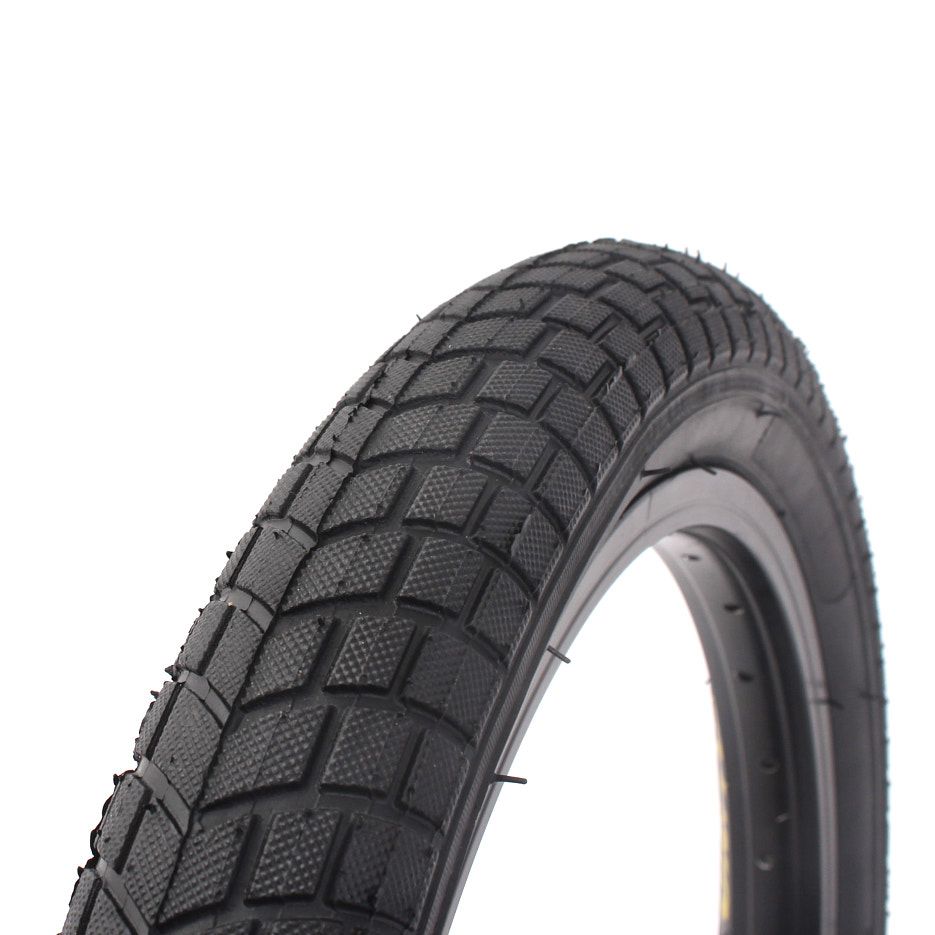 BMX tire set KHE UNITED 16 inch x 2.125 inch black + AV inner tube