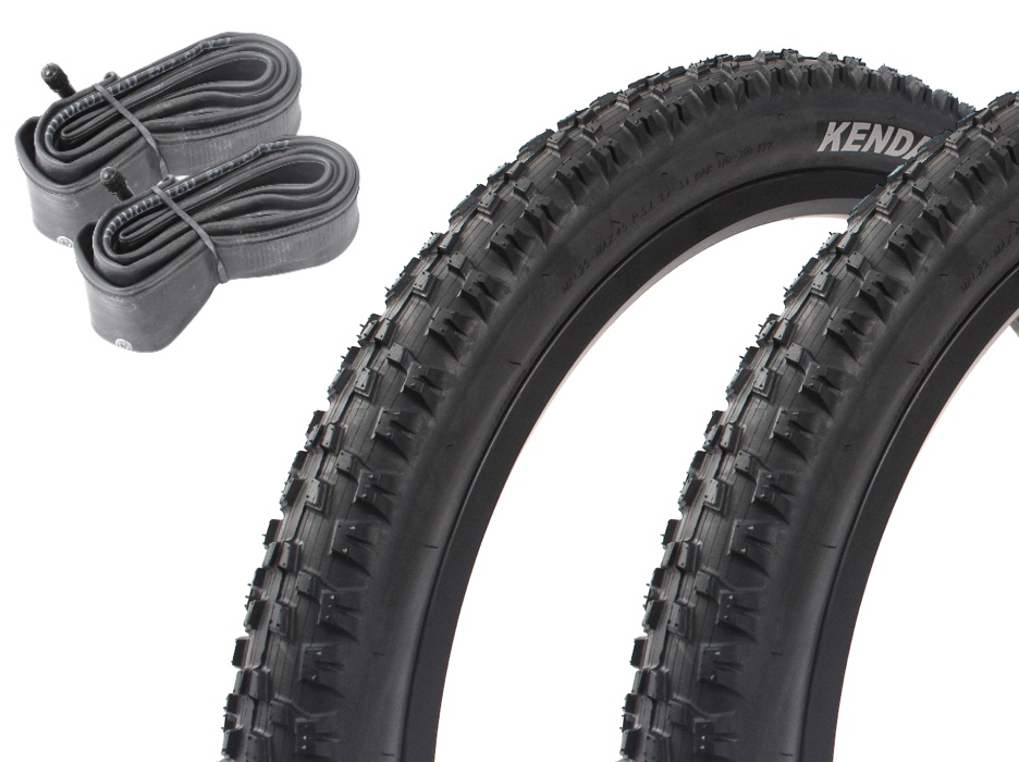 MTB tire set KENDA AMRAK 24 inch x 2.20 inch + AV inner tubes