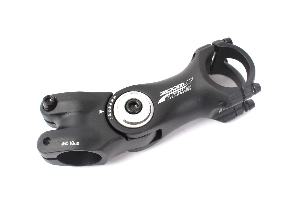 MTB Ahead 1 1/8 inch stem, 25.4mm clamp, adjustable to 60 degrees, 105mm