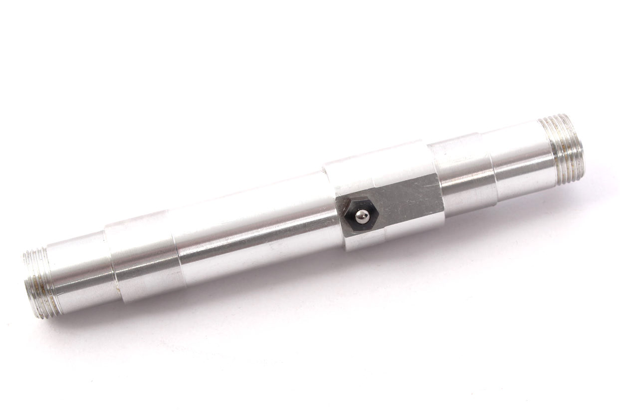 Freecoaster Achse mit Schraubgewinde in Silber