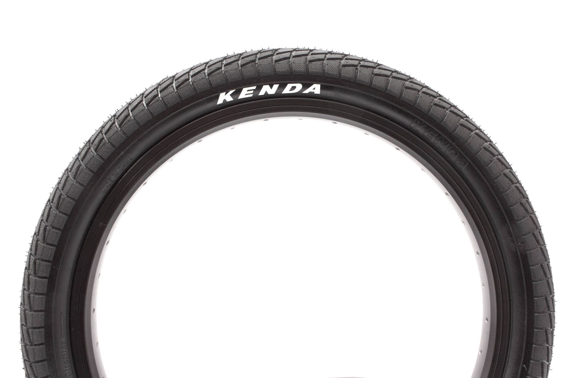 BMX tire set KENDA 18 inch x 2.25 inch black + AV inner tube