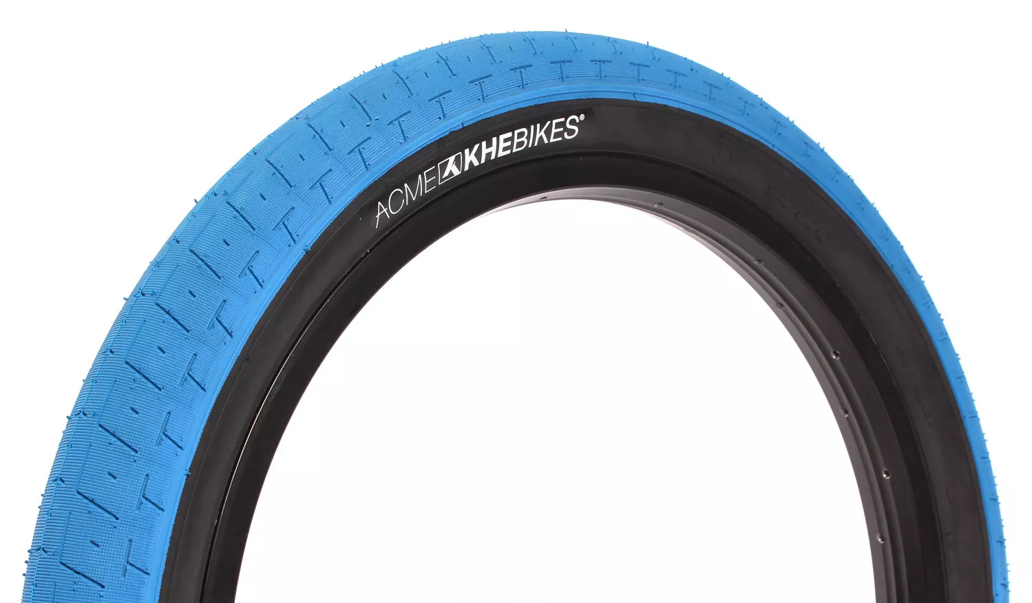 Blau, schwarzer BMX ACME 20" Reifen
