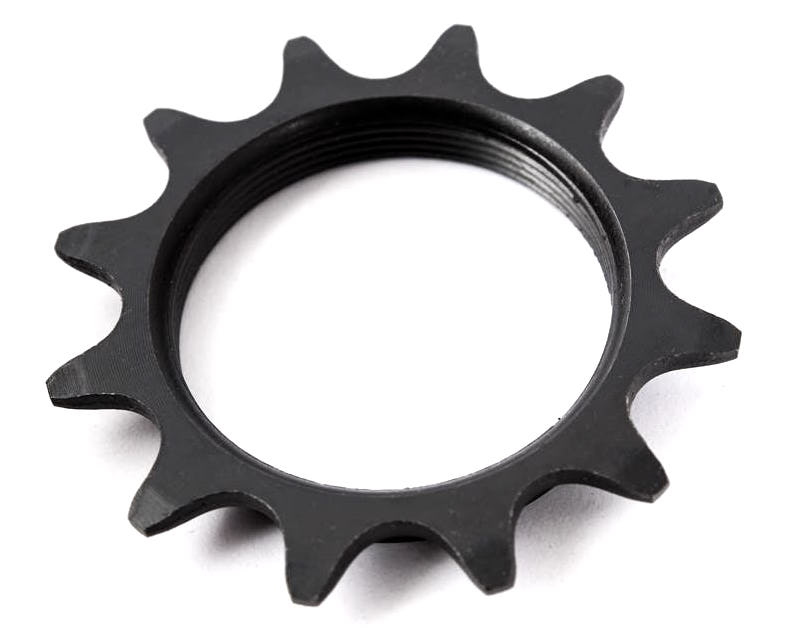 12 Zahn Schraubritzel mit 34mm Gewinde in Schwarz