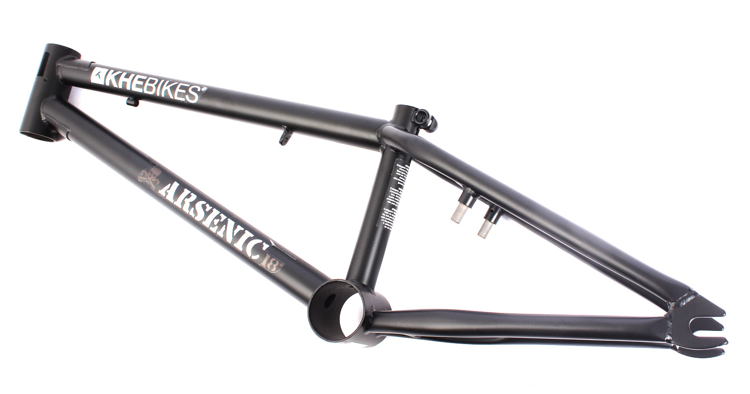 BMX KHEbikes Rahmen hochwertiger HiTen Stahl schwarz mit robustem Design