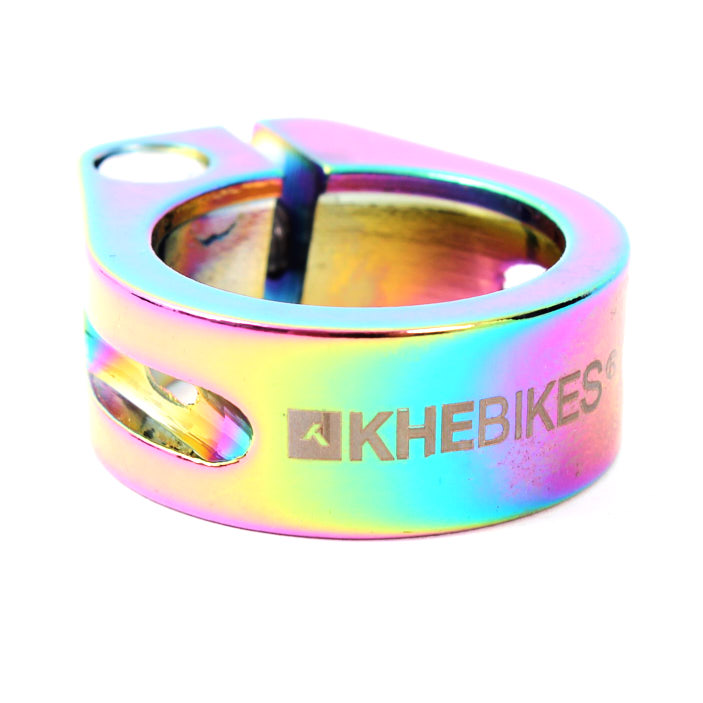 BMX Sattelklemme von KHE in Oil Slick Farbe BMX Sattelklemme von KHE in Oil Slick Farbe