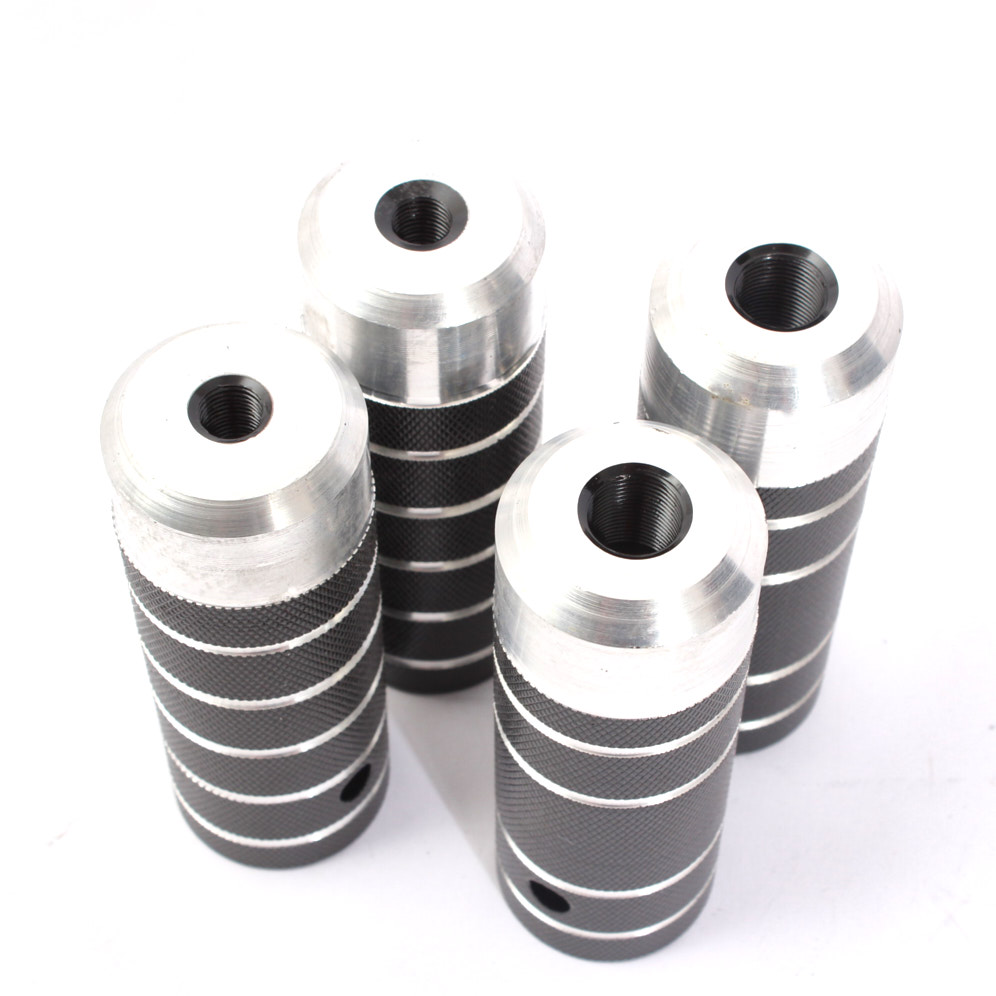 Ansicht von oben COP Pegs KHEbikes schwarz chrom