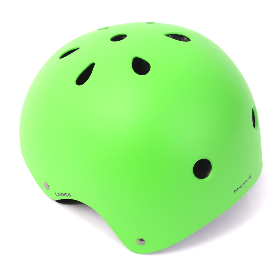 BMX Helm mit Microshellschale in Grün