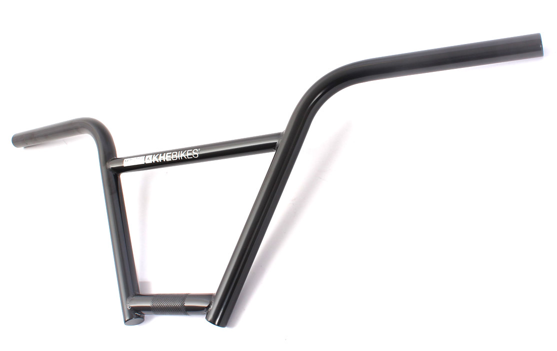 Vorderansicht KHEbikes BMX Lenker schwarz aus CrMo