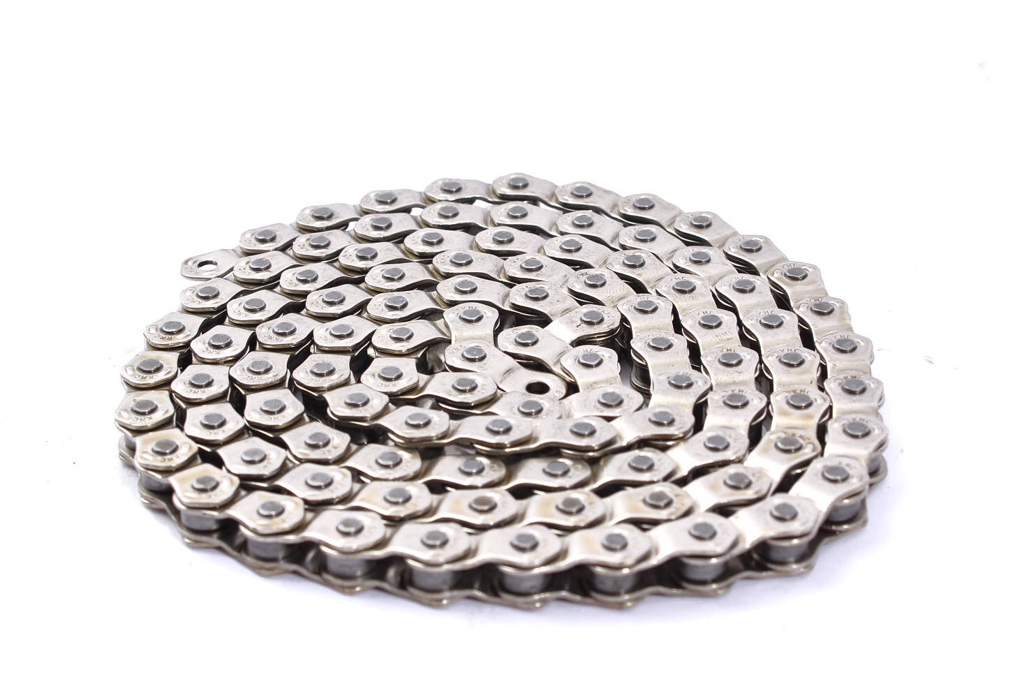 Silberne Halflink Kette mit 100 Gliedern