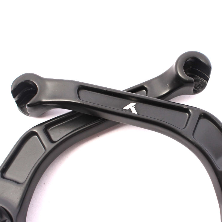 Kaltgeschmiedete schwarze U-Hinterradbremse mit weißem KHEbikes Logo