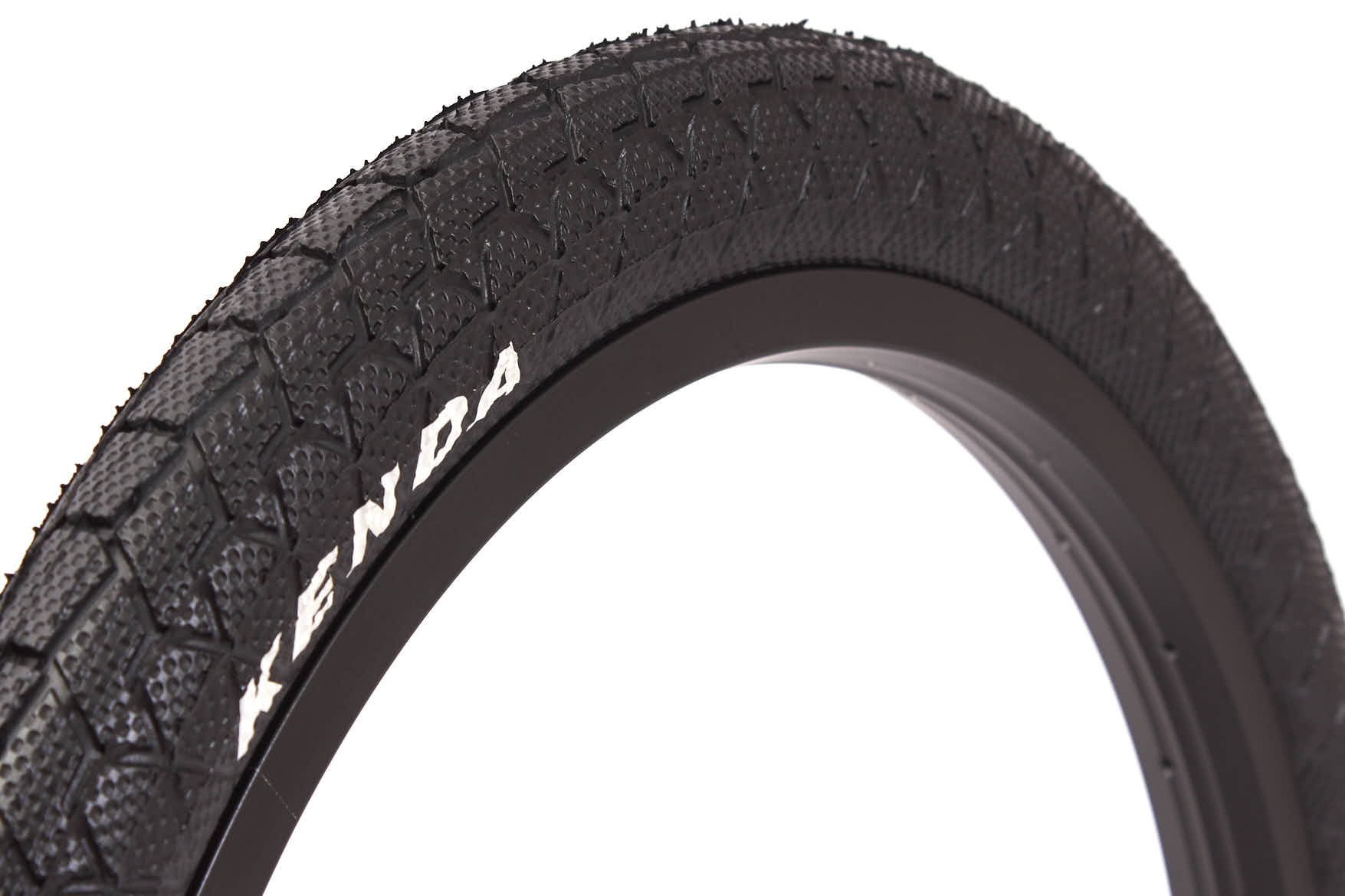 BMX tire set KENDA 20 inch x 1.95 inch black + AV inner tube