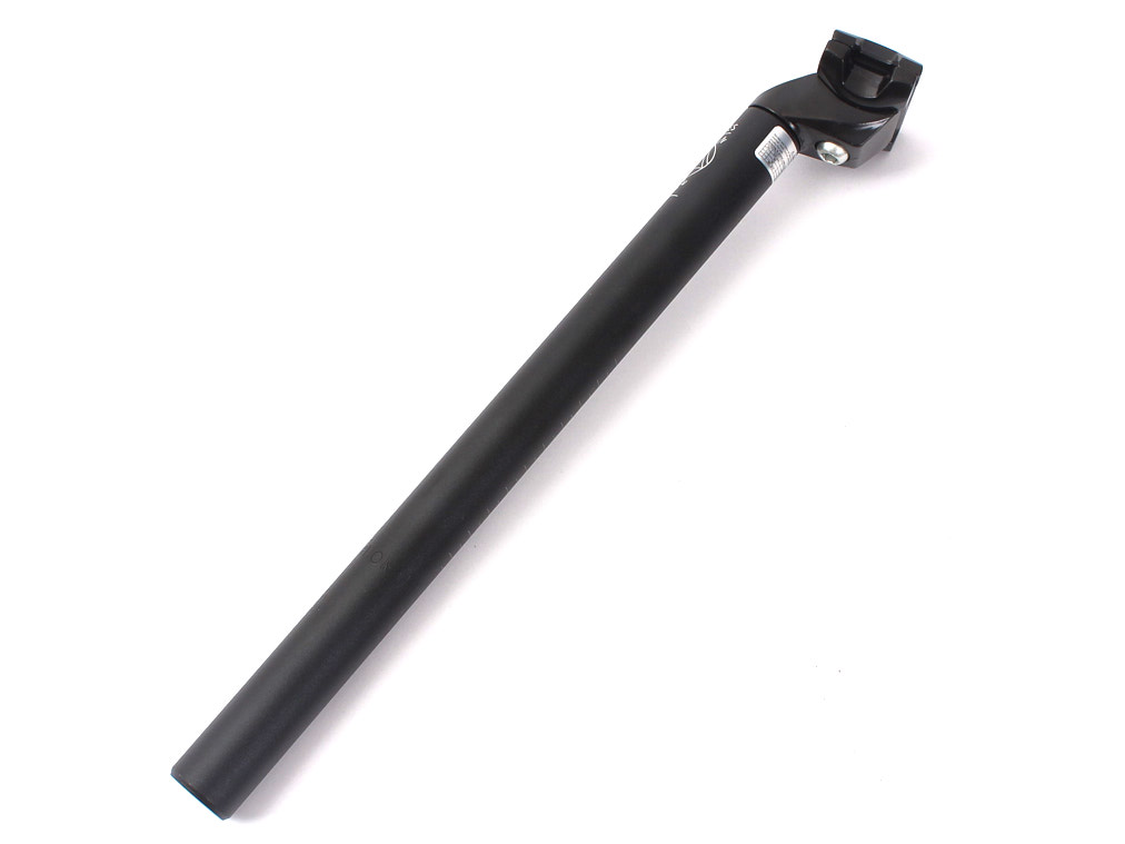 350mm lange Patentsattelstange in Schwarz