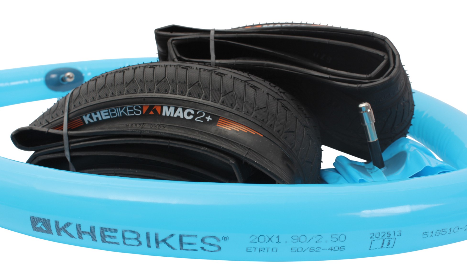 BMX tires 2x MAC2+ folding + 2x KHE LASER tube