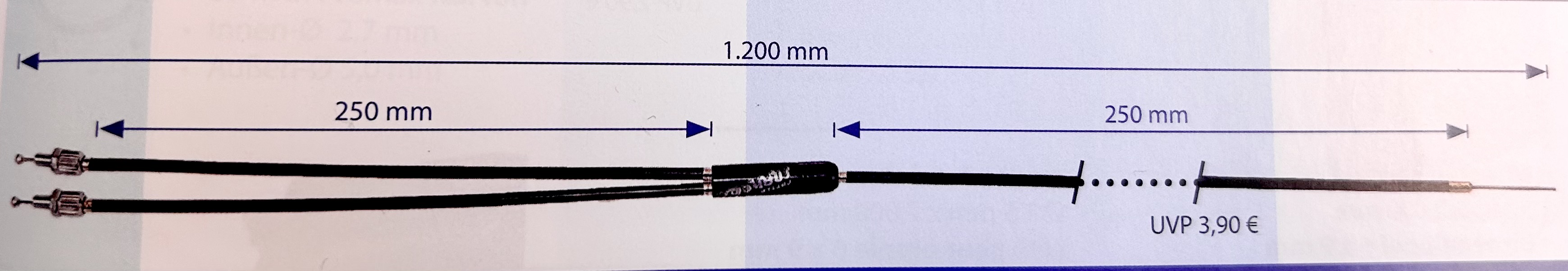 Câble de frein BMX pour rotor 1200mm