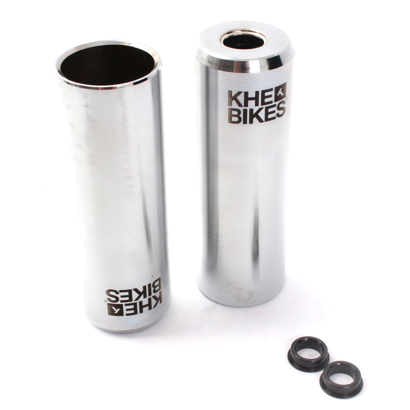 Glänzende KHE BMX Pegs aus chrom