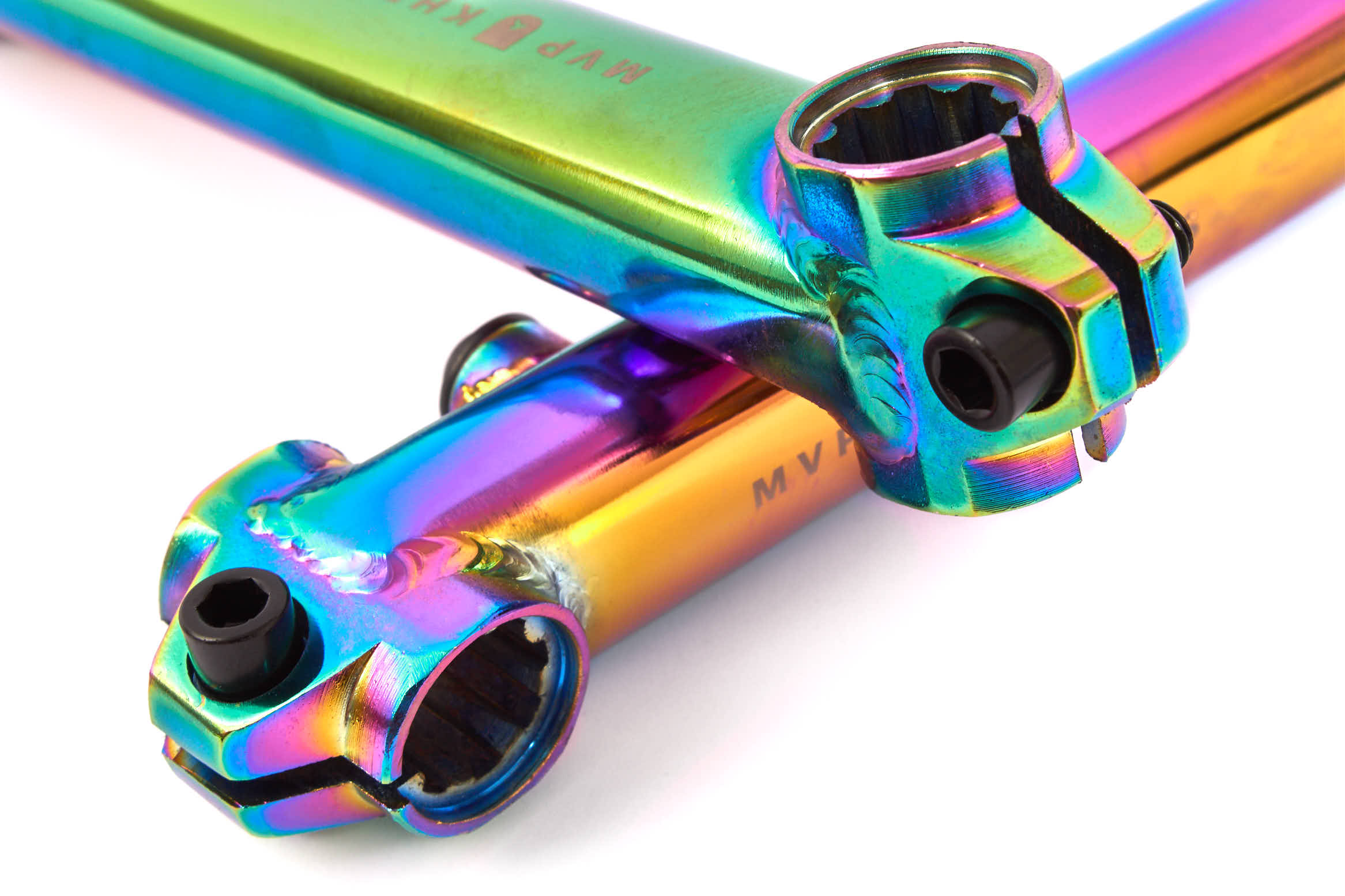 Nahaufnahme 8 Zahn-Gewinde Oil Slick Kurbelarme