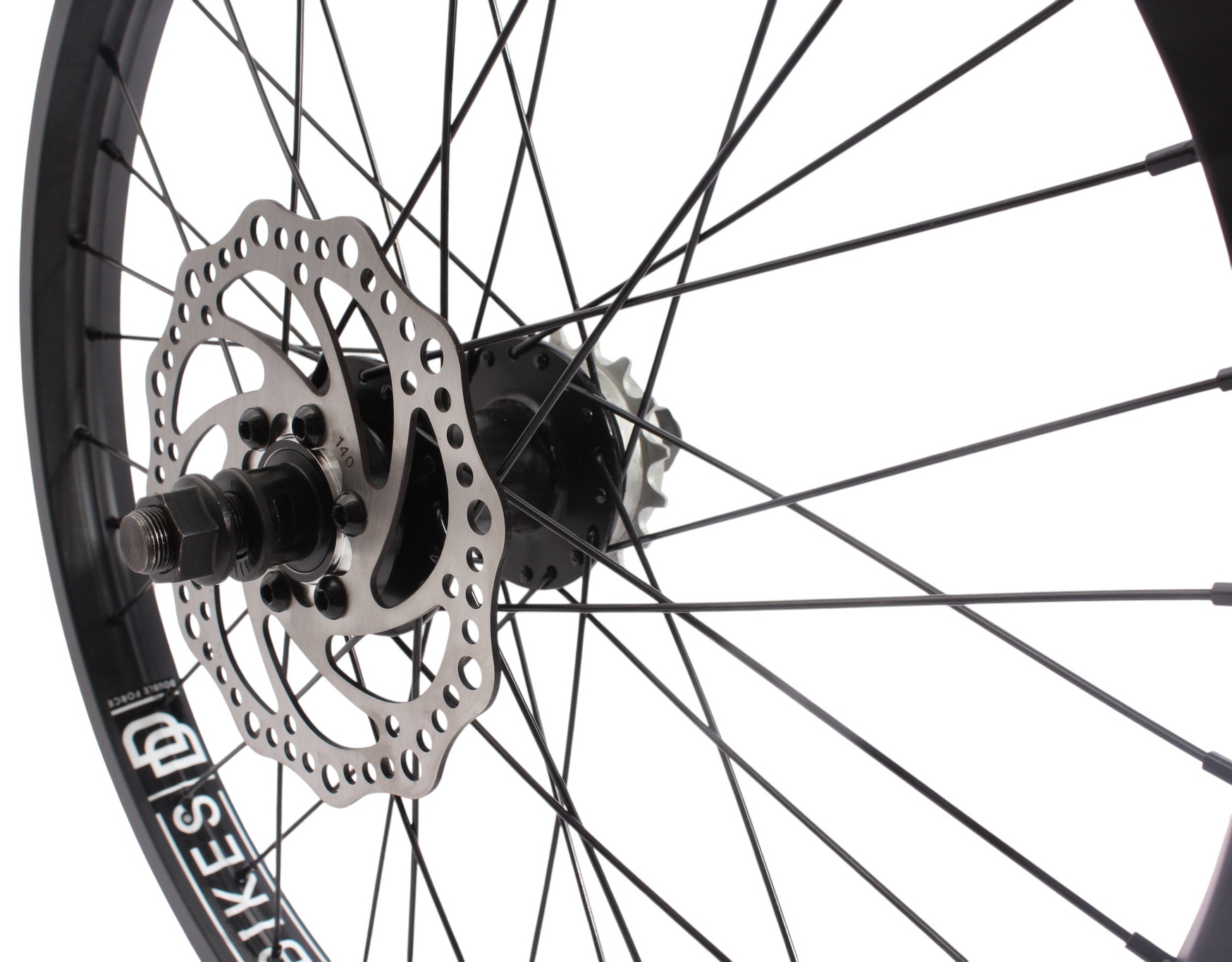 BMX rear wheel KHE Black Jack DISC 20 inch 14 mm