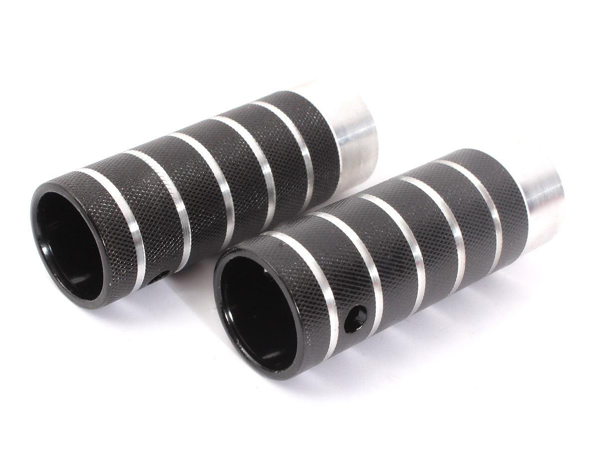 Vorderansicht BMX Pegs COP aus Aluminium mit Rauung für besseren Grip