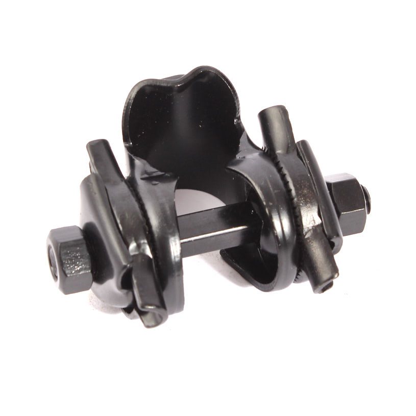Attache de selle BMX KHE pour tige de selle Rail HiTen Stahl Sattelklemme in Schwarz