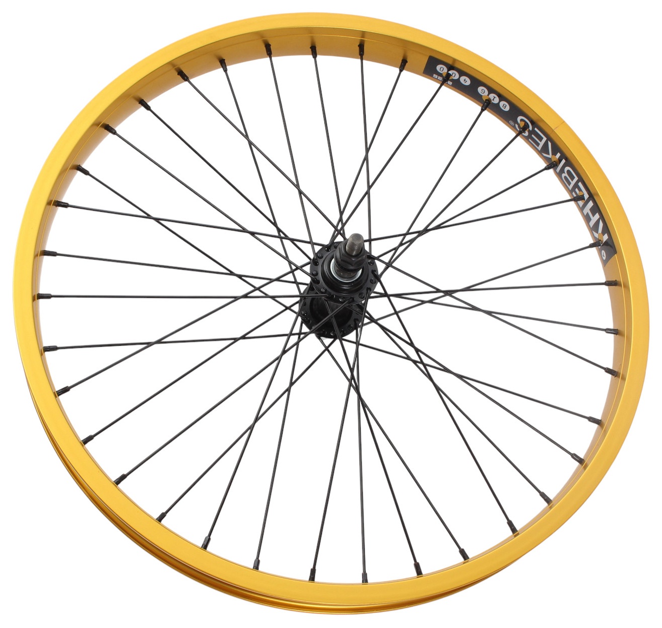 BMX front wheel KHE PRISM 20 inch gold