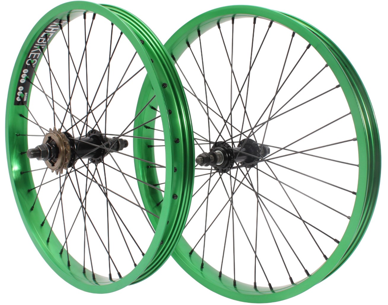 BMX wheelset KHE PRISM 20 inch green