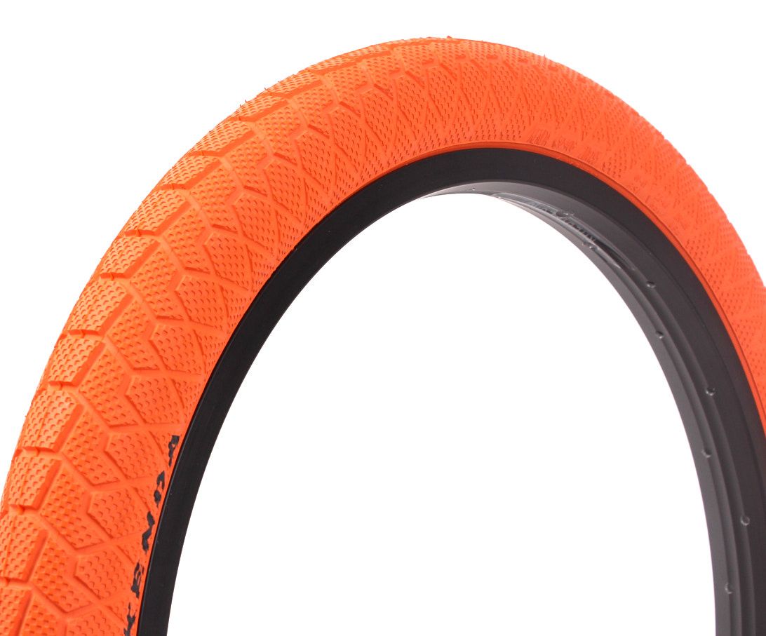 BMX tire set KENDA 20 inch x 1.95 inch orange + AV inner tube