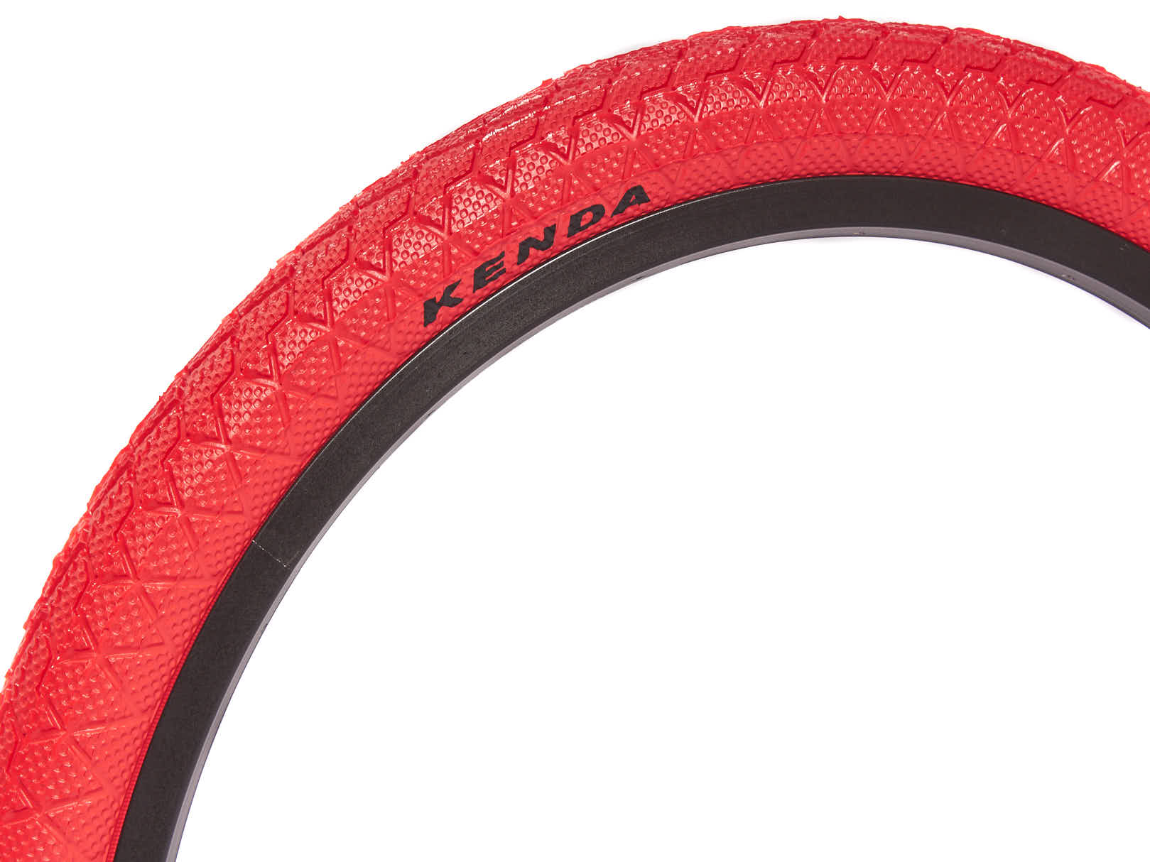 BMX tire set KENDA 20 inch x 1.95 inch red + AV inner tube