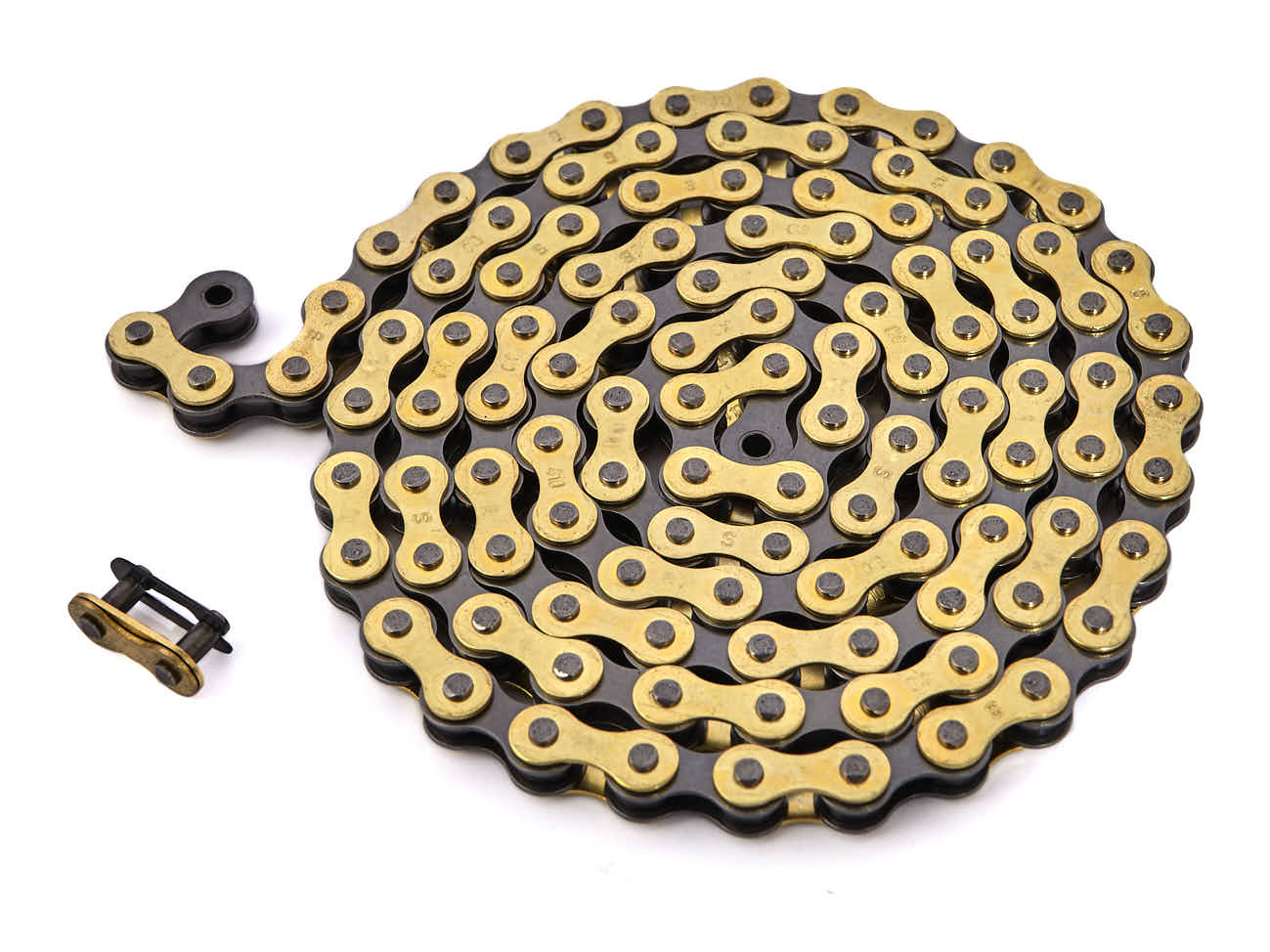 Goldene BMX Fahrradkette von KHE Goldene BMX Fahrradkette von KHE
