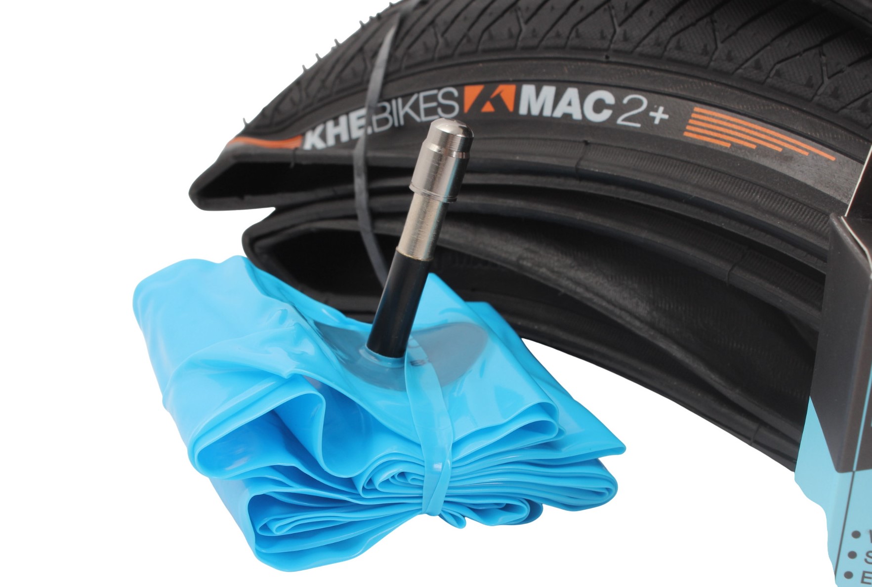 BMX tires 2x MAC2+ folding + 2x KHE LASER tube