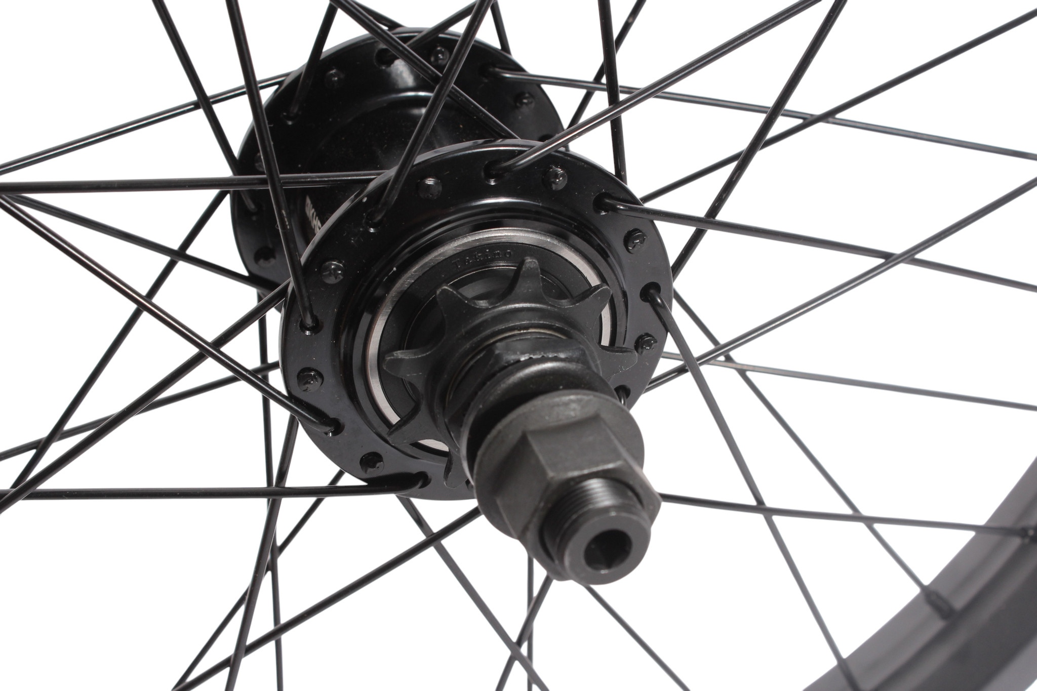 BMX rear wheel KHE Freecoaster + MVP DD 18 inch 14 mm S/B