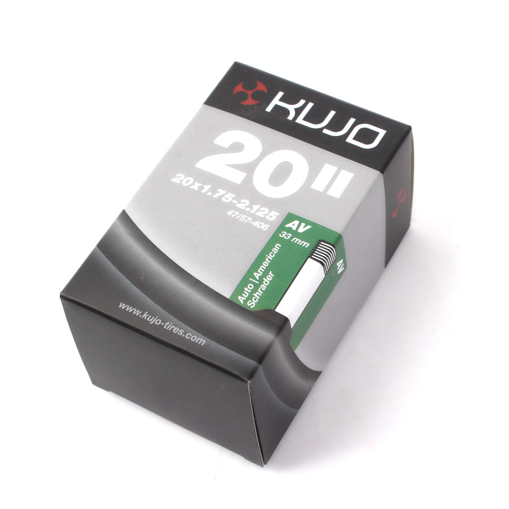 Chambre à air de vélo KUJO 20 x 1,75-2,125 pouces AV