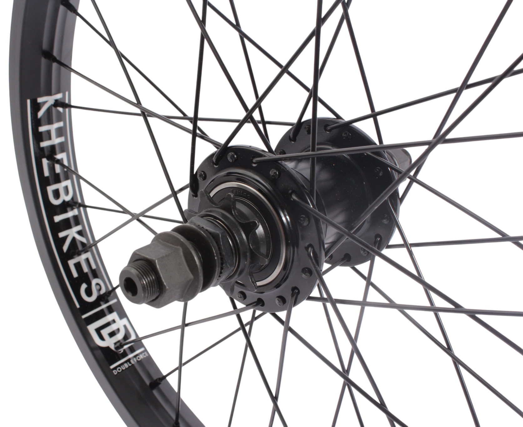 BMX rear wheel KHE Freecoaster + MVP DD 18 inch 14 mm S/B