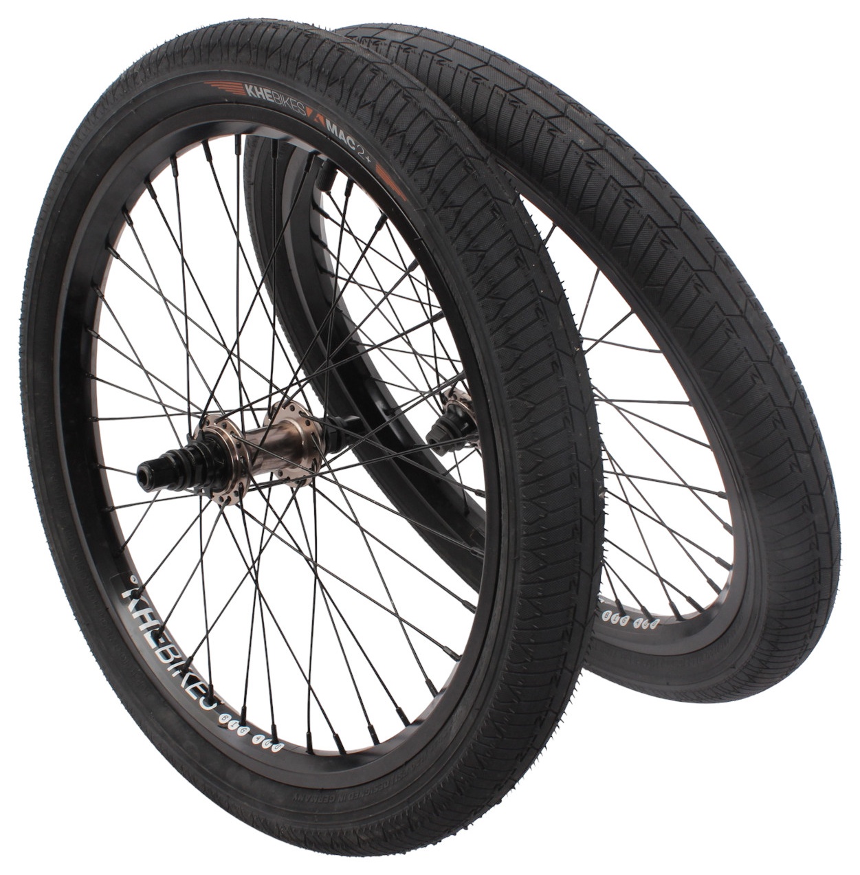 BMX wheelset Specter incl. KHE MAC2+ tires 20 inch 14 mm / 10 mm S/B