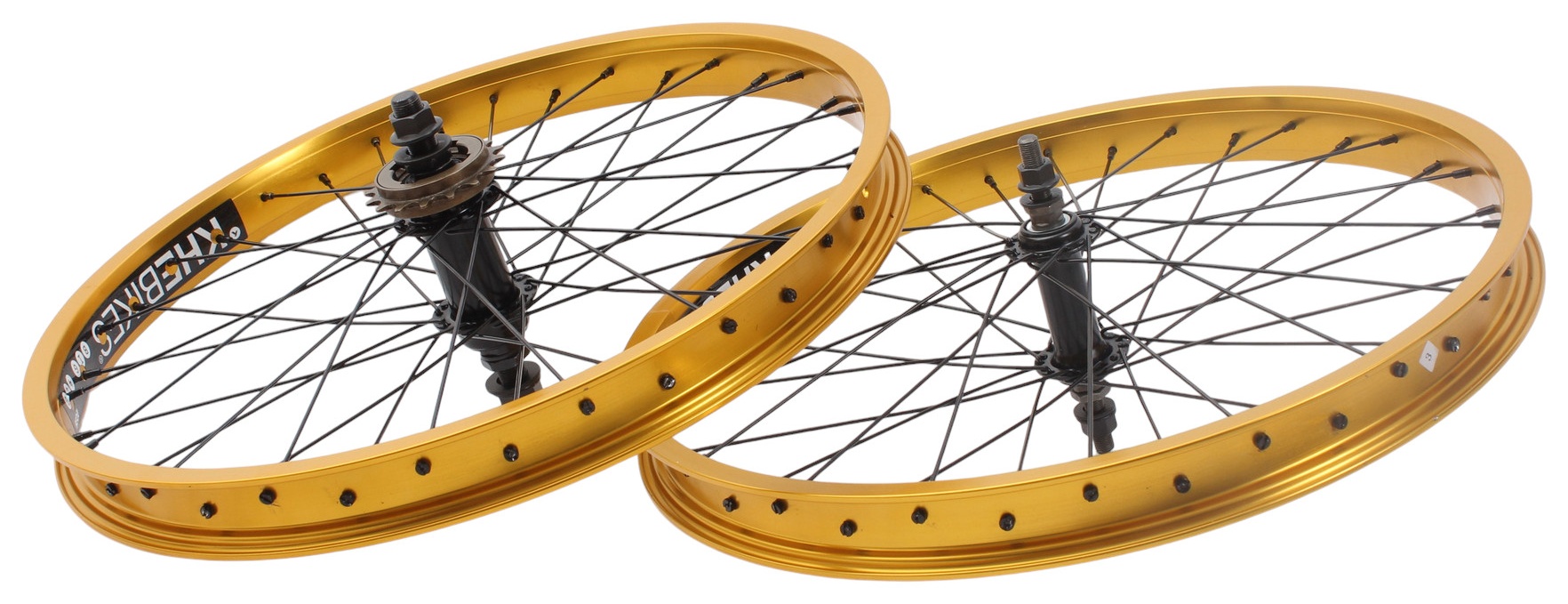 BMX wheelset KHE PRISM 20 inch gold