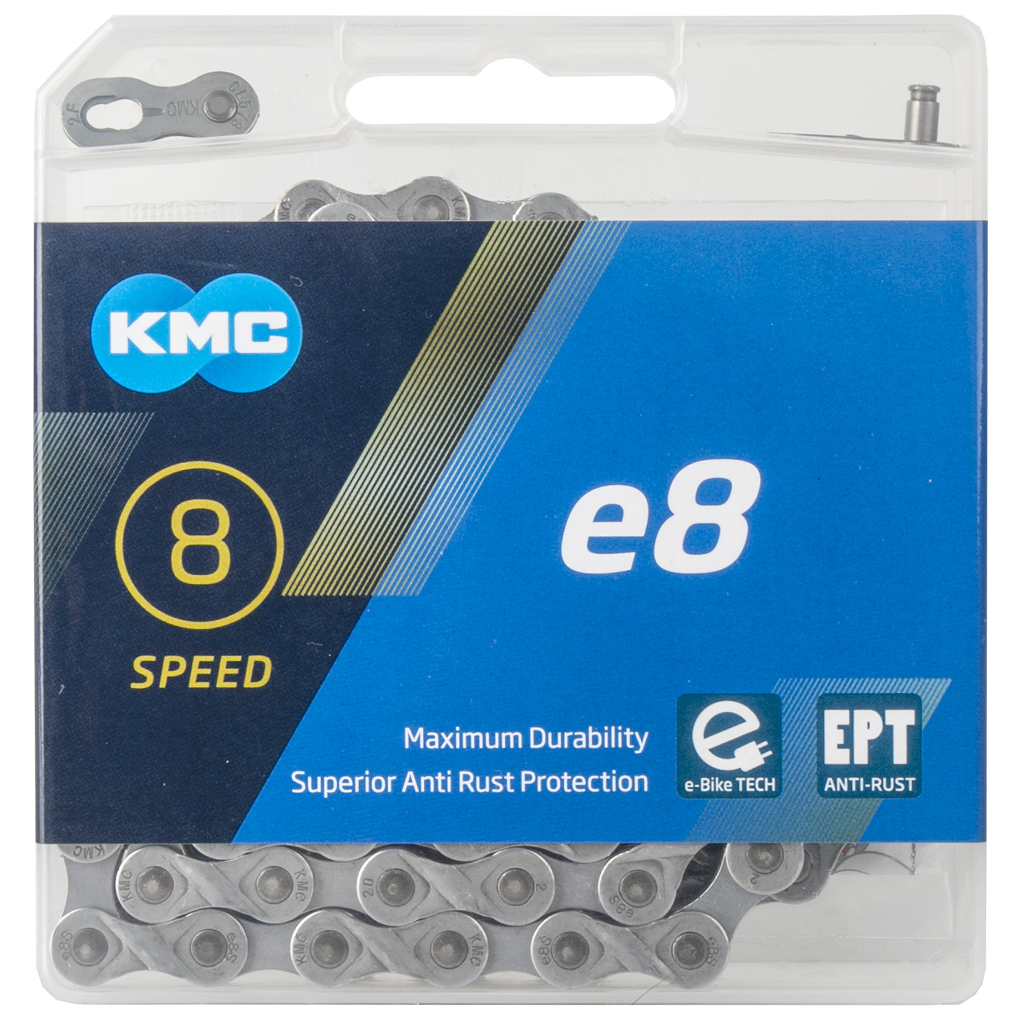 Kopie von MTB Kette KMC e10 Silver Schaltungskette #1