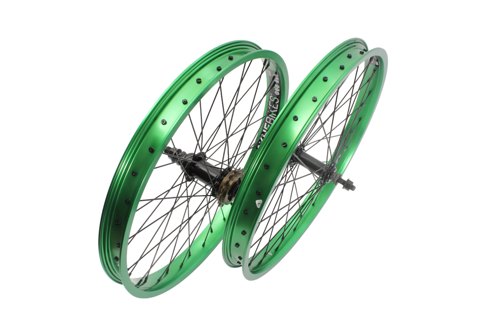 BMX wheelset KHE PRISM 20 inch green