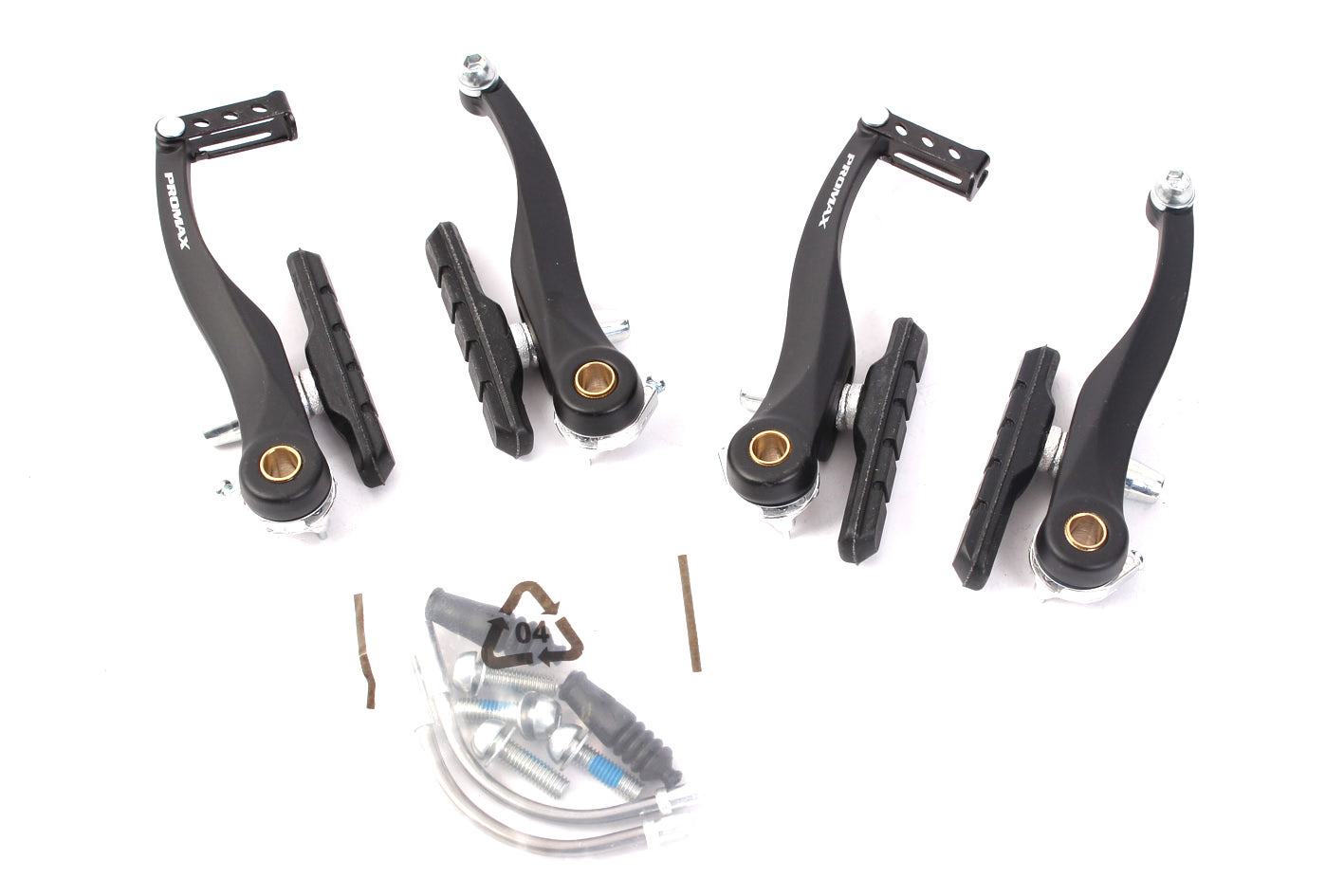komplettes Set mit 2 V-Bremsen und Federn und Schrauben