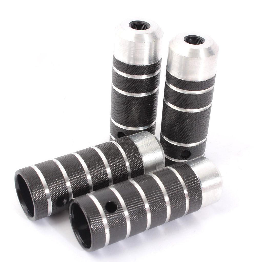 BMX Peg Set KHE COP aluminium 2 paires 10mm (3/8") et 14mm