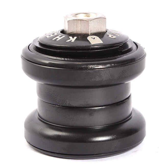 Seitenansicht Steuersatz aus HiTen Stahl schwarz