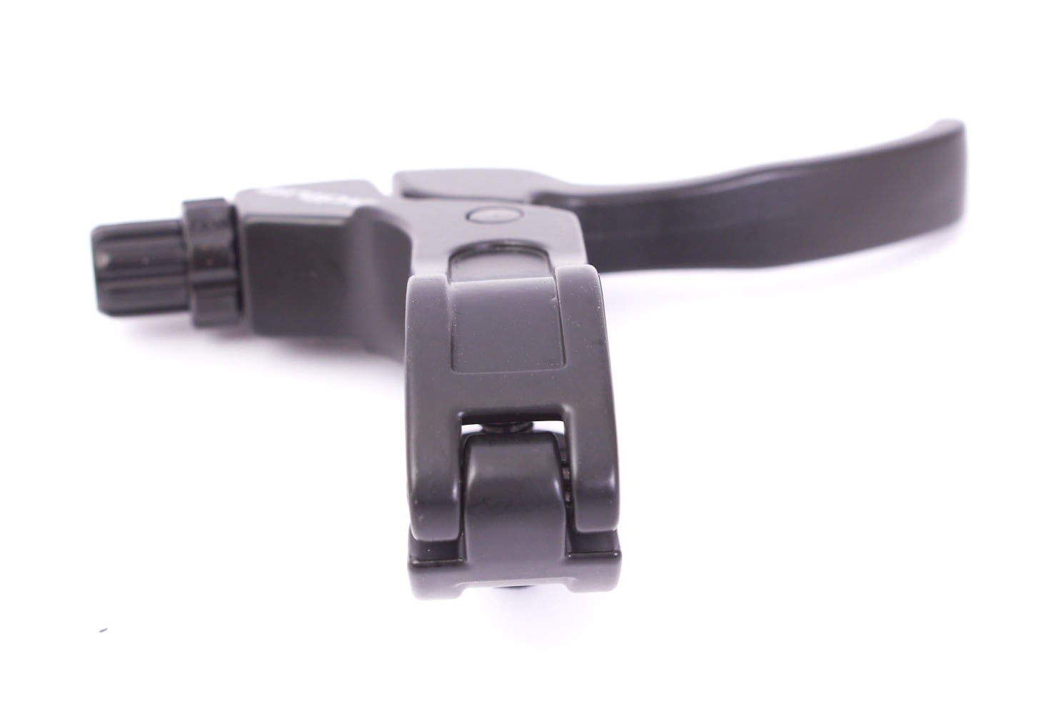 Schwarze Klappscharnier Nahaufnahme von unten