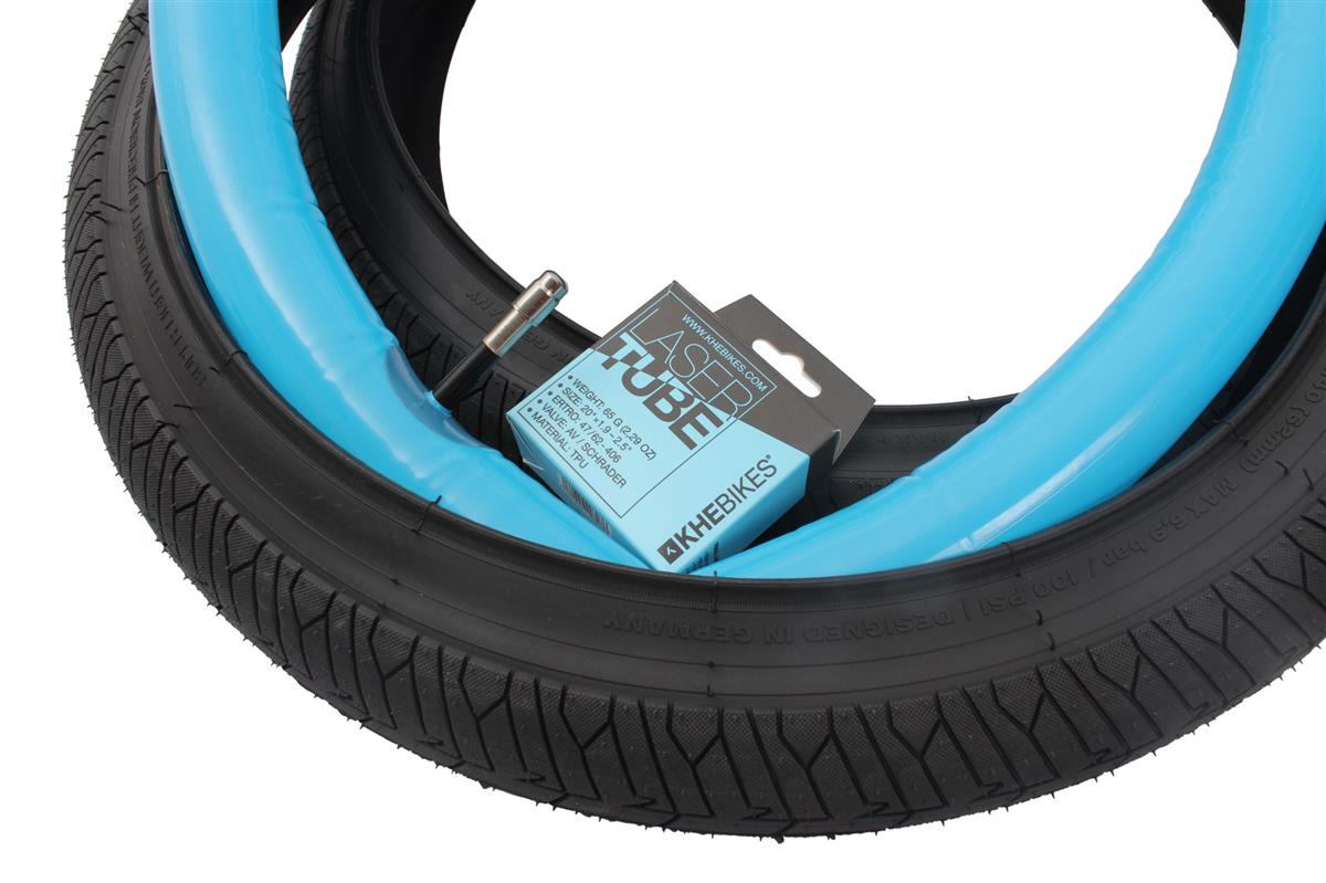 BMX tires 2x MAC2+ wire black + 2x KHE LASER tube